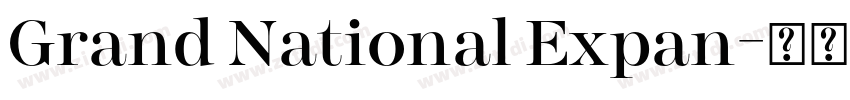 Grand National Expan字体转换